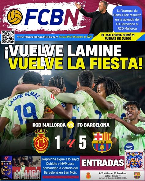 Portada De FCBN 04 12 2024 VUELVE LAMINE VUELVE LA FIESTA