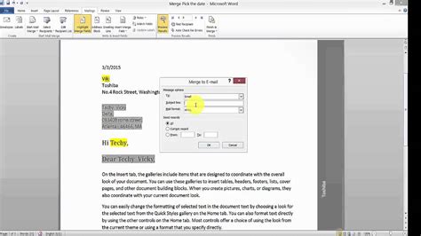 Mail Merge How To Send Email Messagesnews Letters To Multiple