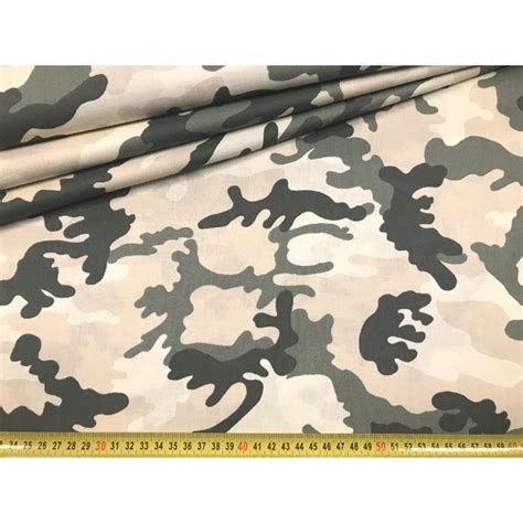 Tissu En Coton Motif Camouflage Militaire