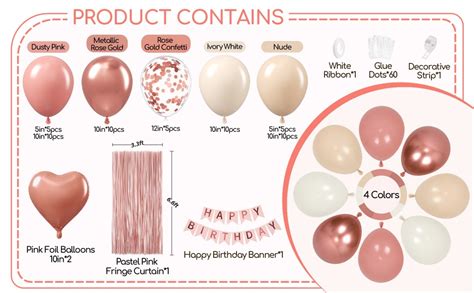 Amazon Pink Birthday Decorations For Women With Dusty Pink Nude