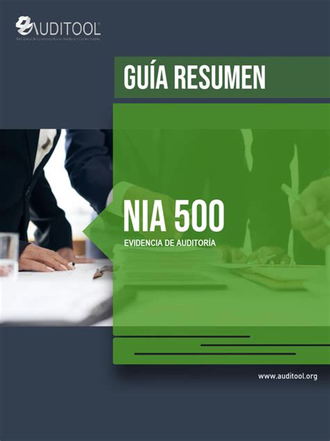 Nia 500 Evidencia De Auditoría Pdf Auditoría Contralor