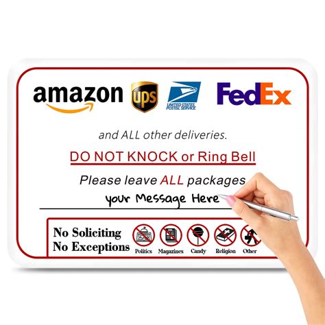 Buy Do Not Ring Doorbell Sign Please Leave Packages Here Sign Cargen