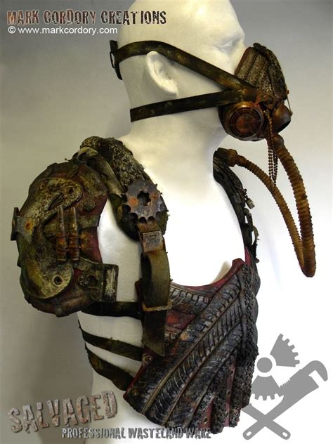 Post Apocalypse Armour And Gas Mask For Larp By Mark Cordory Creations