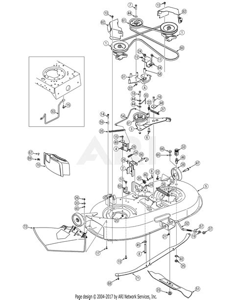 Troy Bilt Bronco Deck Belt Diagram Inch