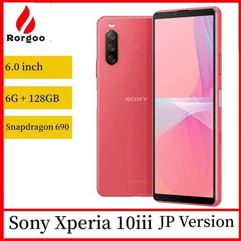 Sony Tel Fono M Vil Xperia 10 III Versi N Japonesa 128GB 5G Android 6 0