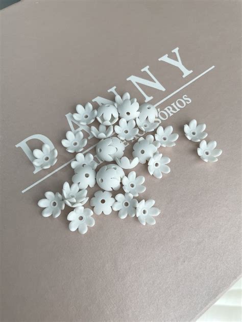 Flor Pl Stico Branco Mm Unidades Danny Agostini