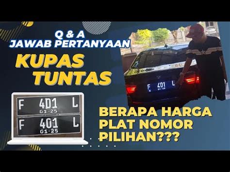 Berapa Harga Plat Nomor Pilihan Plat BMW Nya Om Kita Kupas Tuntas Di