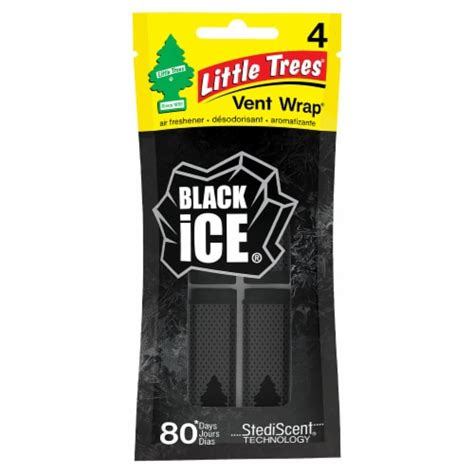 Little Trees® Vent Wrap® Black Ice® Car Freshener 4 pack, 4 ct - Kroger