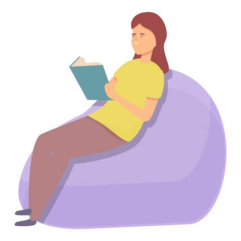 Premium Vector Relax Reading Book Icon Cartoon Vector Meditate Mind