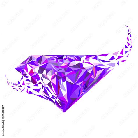 Violet, purple gems diamond shape logo Stock Vector | Adobe Stock