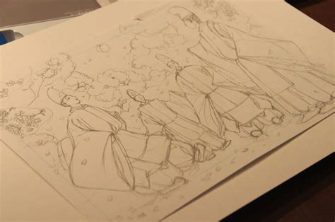 Heian Sketch By Artist Junko Suzuki For A Coloring Book Coloring