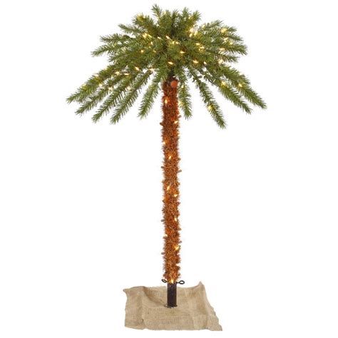 Earthflora Pre Lit Artificial Palm Trees 6 Outdoor Palm Tree Dura Lit 300ww