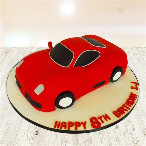 Red Car Shaped Birthday Cake | Winni