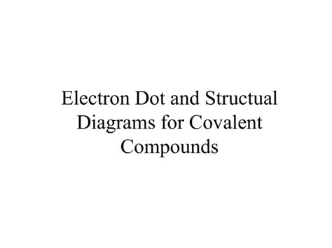 Electron Dot Diagrams