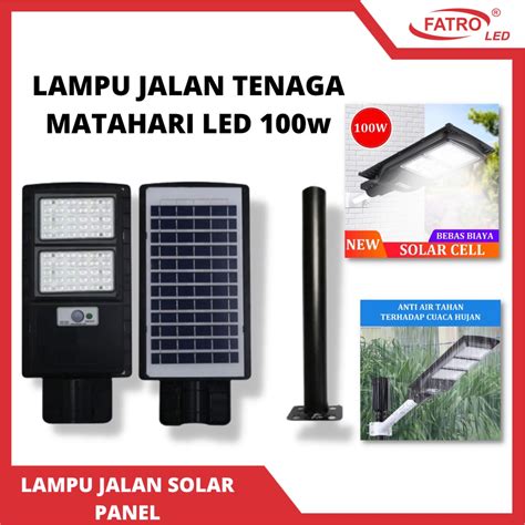 Jual FATRO LAMPU JALAN TENAGA MATAHARI LED 100w LAMPU JALAN SOLAR