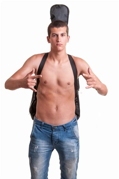 Naked Man With Guitar Stock Image Image Of Naked Isolated