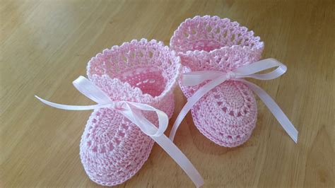 Baby Booties Baby Girl Booties Crochet Baby Booties Pink | Etsy