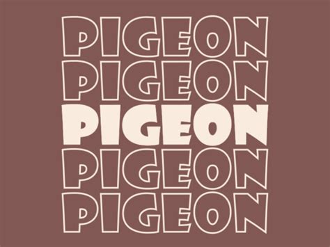 Pigeon Svg Cut File Graphic By Walterktaranto Creative Fabrica