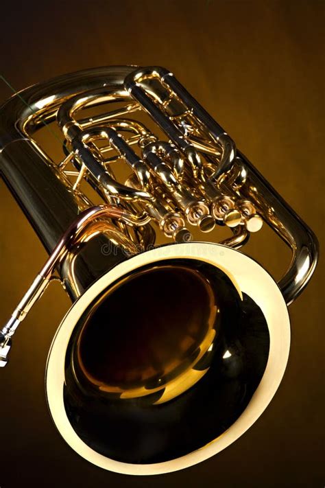 Tuba Euphonium Isolated On Gold Stock Photo Image Of Symphony