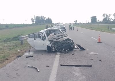 Murió un hombre por despiste y vuelco en ruta 14 venían a pasar el fin