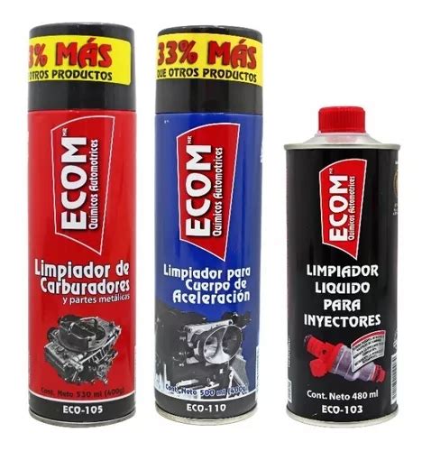 Kit Limpiador Cuerpo Aceleración Boya Carburador Ecom