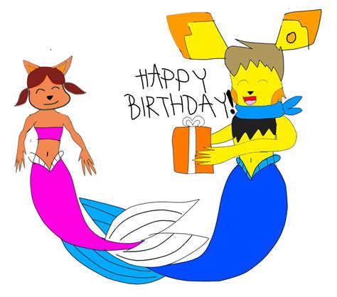 Momokos Mermaid Birthday With Blake By Megamanstitch87 On Deviantart