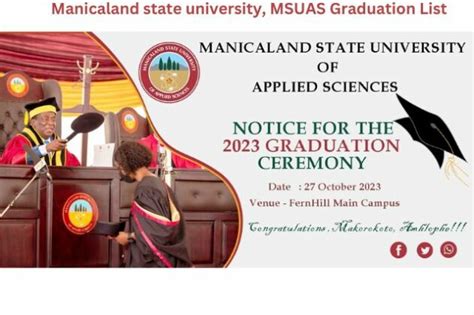 Msuas Graduation List For October Explore The Best Of East Africa