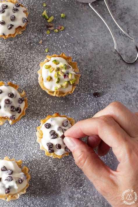 Mini Phyllo Cannoli Bites Cooking On The Front Burner