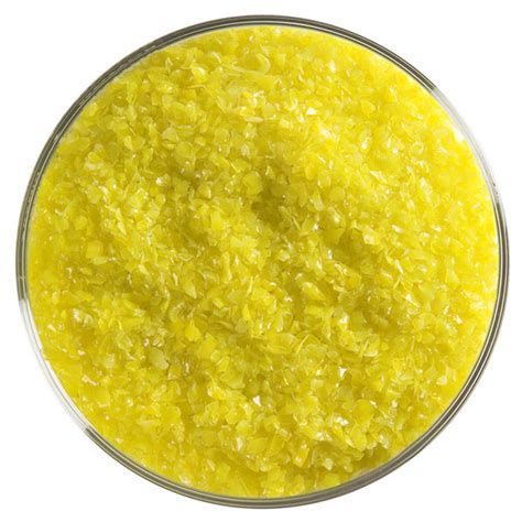 Bullseye Frit Canary Yellow Medium 450g Opalescent