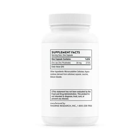 Zinc Picolinate 30mg | Advanced Absorption by Thorne