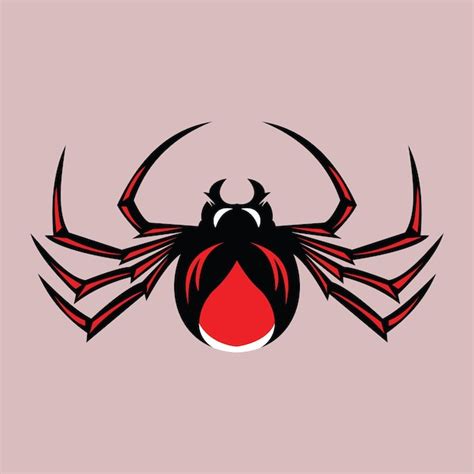 Premium Vector | Redback spider insect vector illustration