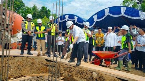 Gedung Perpustakaan Daerah Hst Resmi Dibangun Bupati Aulia Pimpin