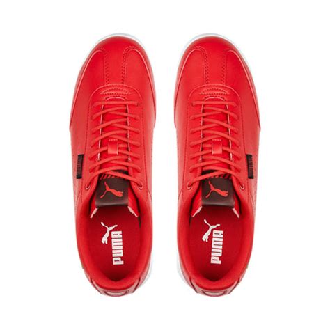 Puma Scuderia Ferrari Roma Via Perf Mens Red Motorsport Sneakers Shoes ...