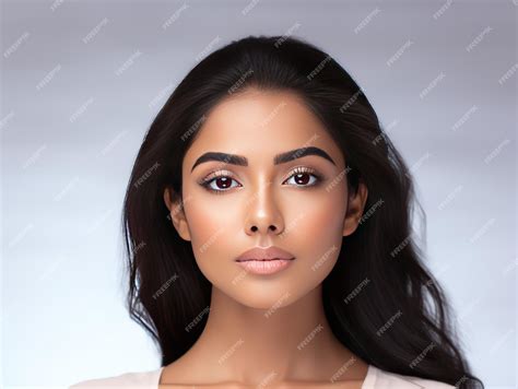 Premium AI Image | Indian Beauty Demonstrating PoreMinimizing Skincare