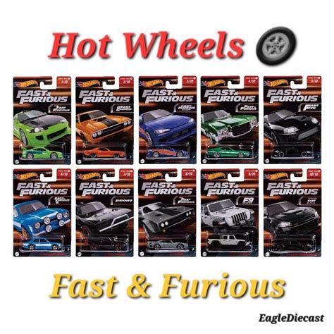 Hot Wheels Fast Furious F F Themed Supra Silvia Eclipse Escort Hemi Torino Charger