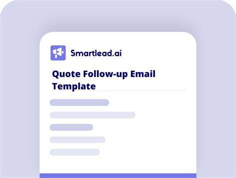 Quote Follow-Up Email Template to Close More Deals