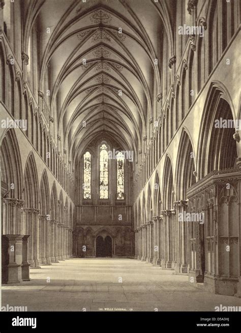 Wells Cathedral Interior Stock Photo - Alamy