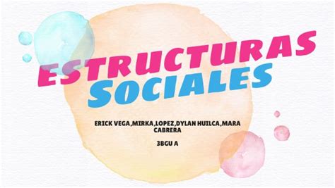 Estructuras Sociales