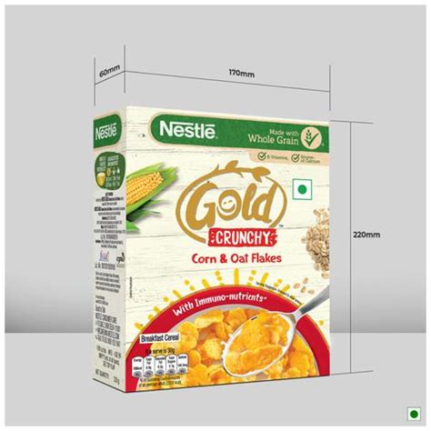 Buy Nestle Gold Crunchy Corn And Oat Flakes Breakfast Cereal With Immuno Nutrients Wholegrain