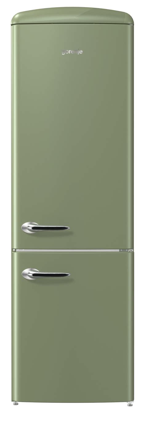 GORENJE ONRK193OL Retro No frost 194cm Zielona Lodówka niskie ceny i