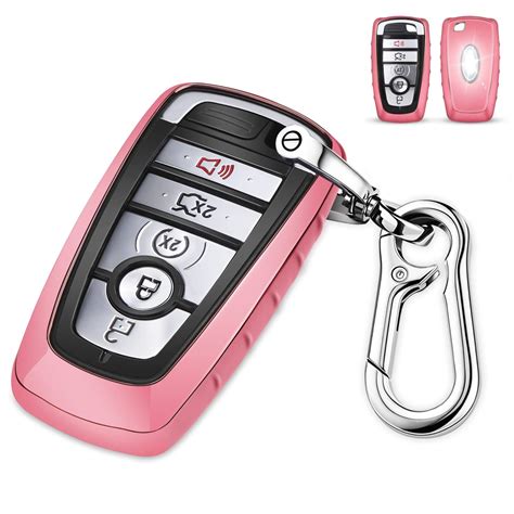 Qbuc For Ford Key Fob Cover Tpu Car Key Case Protector With Keychain