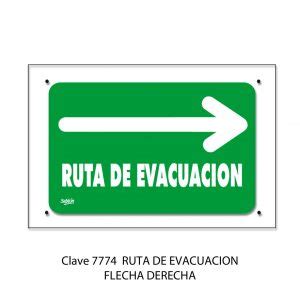 Se Al De Rutas De Evacuaci N Sabl N