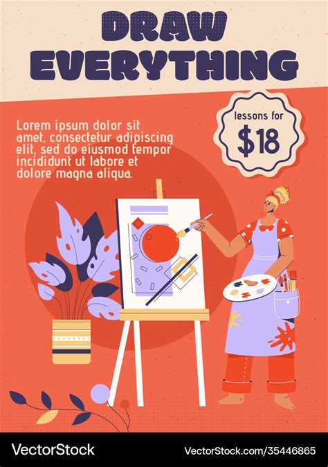 poster draw  concept royalty  vector image