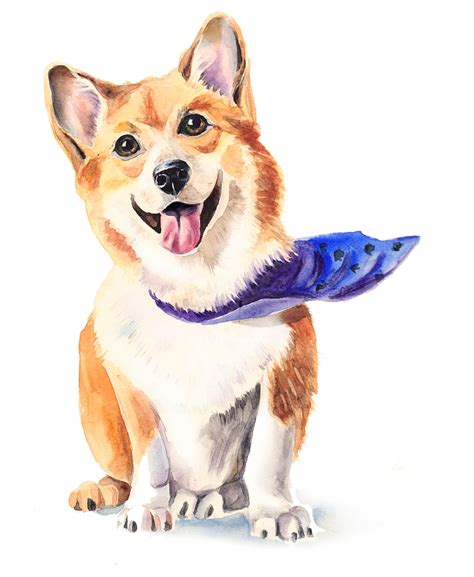 Пин от пользователя Valeriya Aslanyan на доске рисунки | Вельш-корги ...