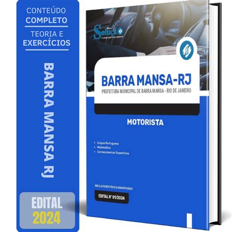 Apostila Prefeitura De Barra Mansa Rj Motorista Solu O Cursos