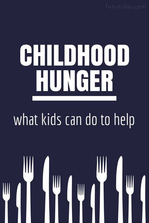 Child Hunger In America How Kids Can Help Fun A Day Child Hunger