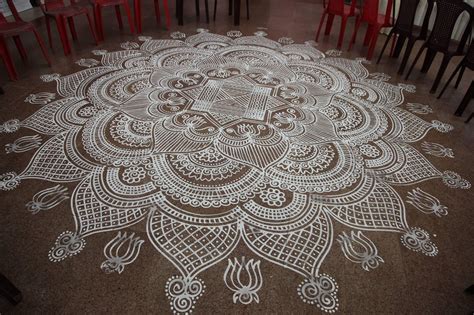 pongal kolams  traditional art form intricate kolam design  floor