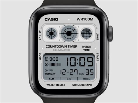 Casio Watch Face 2 Digital Watch Face Apple Watch Custom Faces