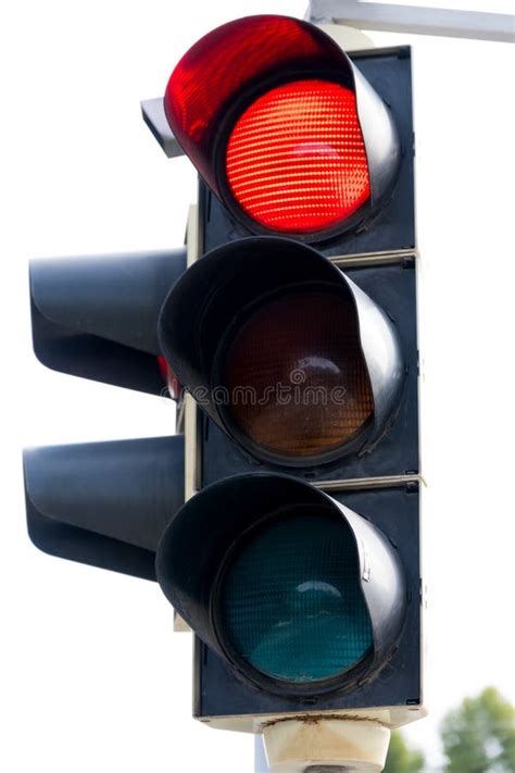 Sem Foro Fechado Mostrando O Conceito De Luz Vermelha Foto De Stock