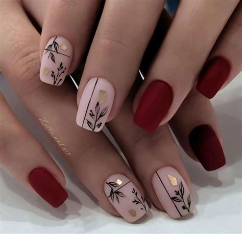 Pin On Nails Romantic Nails Nails Inspiration Maroon Nails